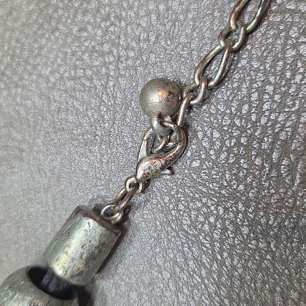 Vintage Silver and Black Ladie's Necklace ❤️ - Picture 4 of 8